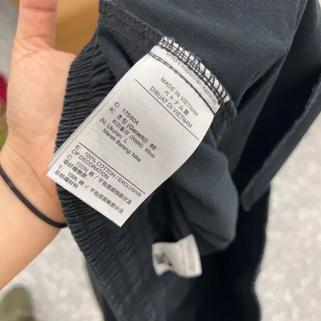 나이키 자수로고 카고팬츠 밴딩 면바지 L C04118 상품이미지4