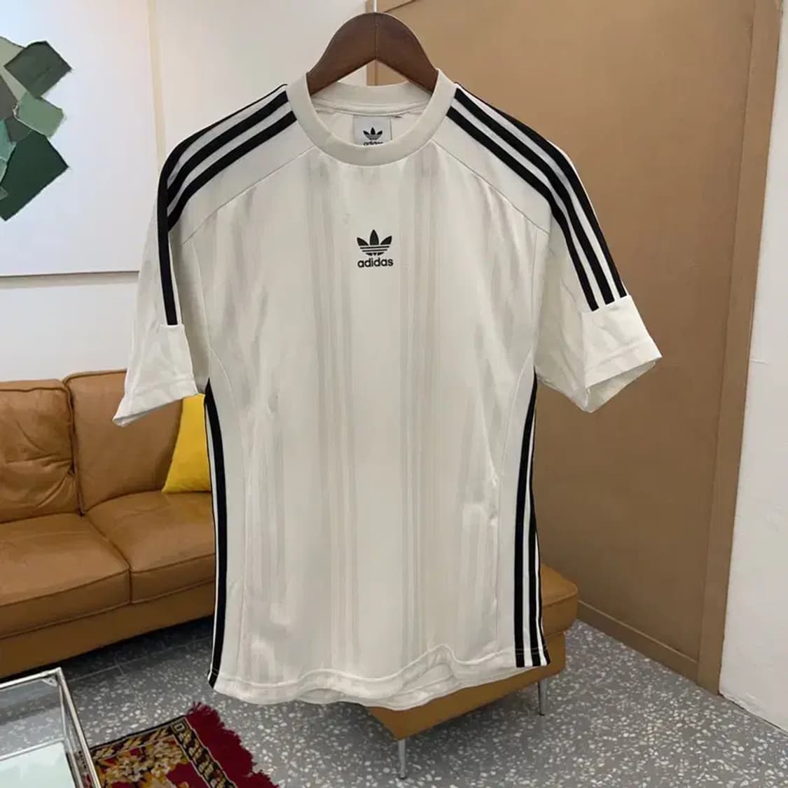 아디다스 센터로고 삼선 기능성 반팔티 90 C04141 상품이미지1
