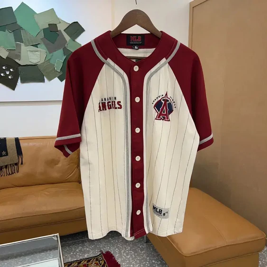 MLB 로스엔젤레스 엔젤스 야구 유니폼 반팔티 105C04181 상품이미지1