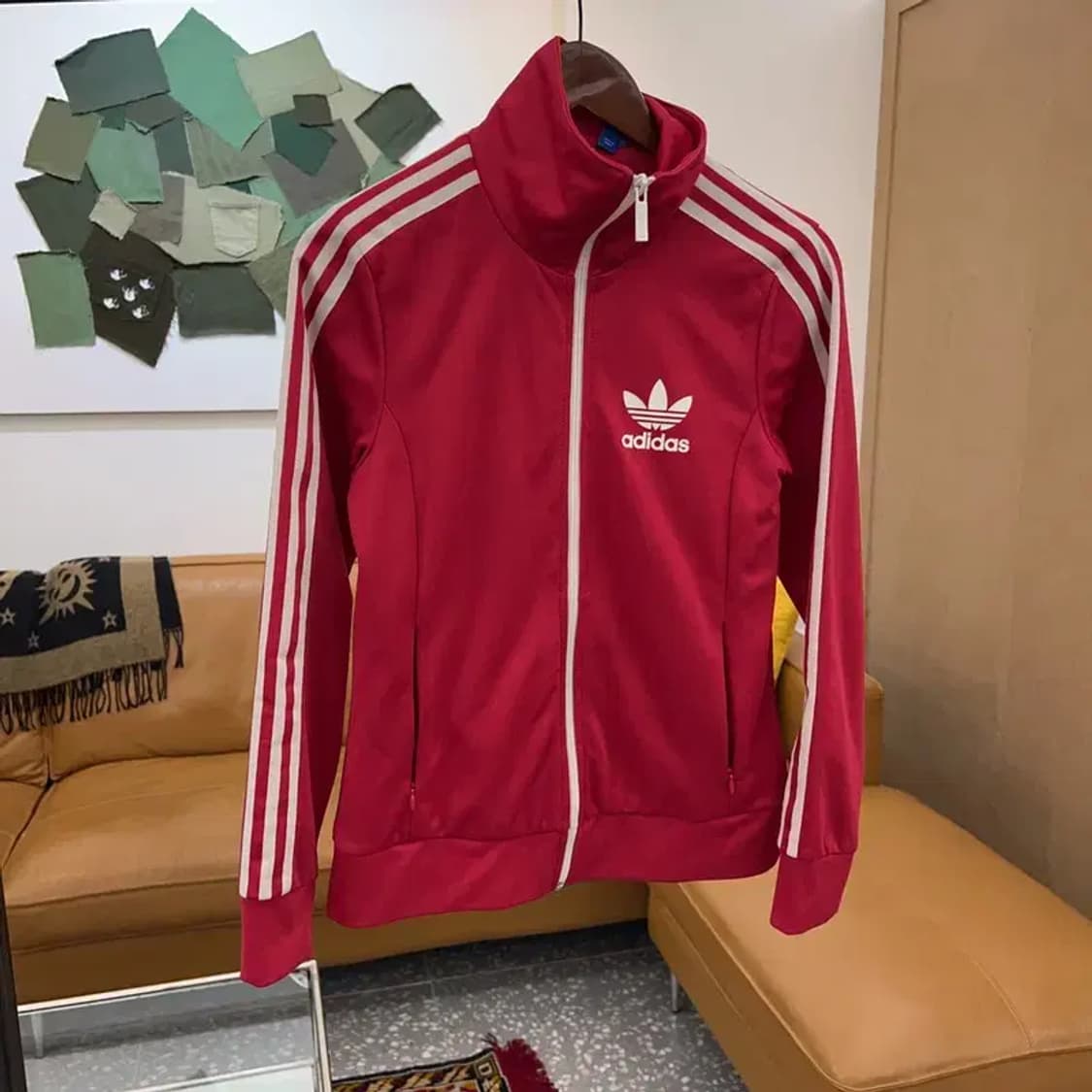 아디다스 유로파 핑크 트랙탑 집업 져지 85 C04209 상품이미지1