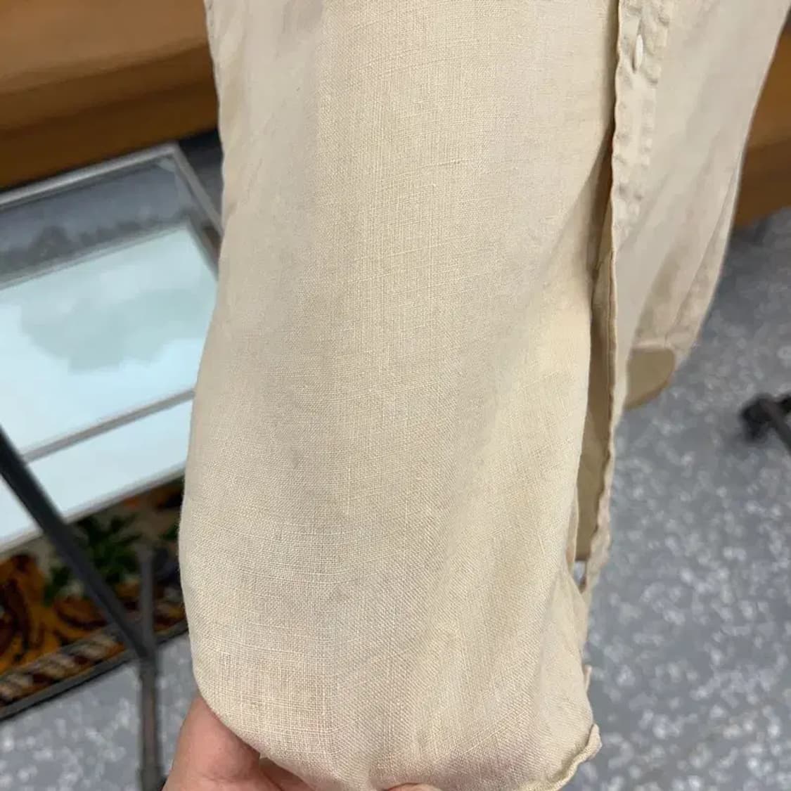 폴로 랄프로렌 빈티지 린넨 반팔 셔츠 95 C04234 상품이미지5