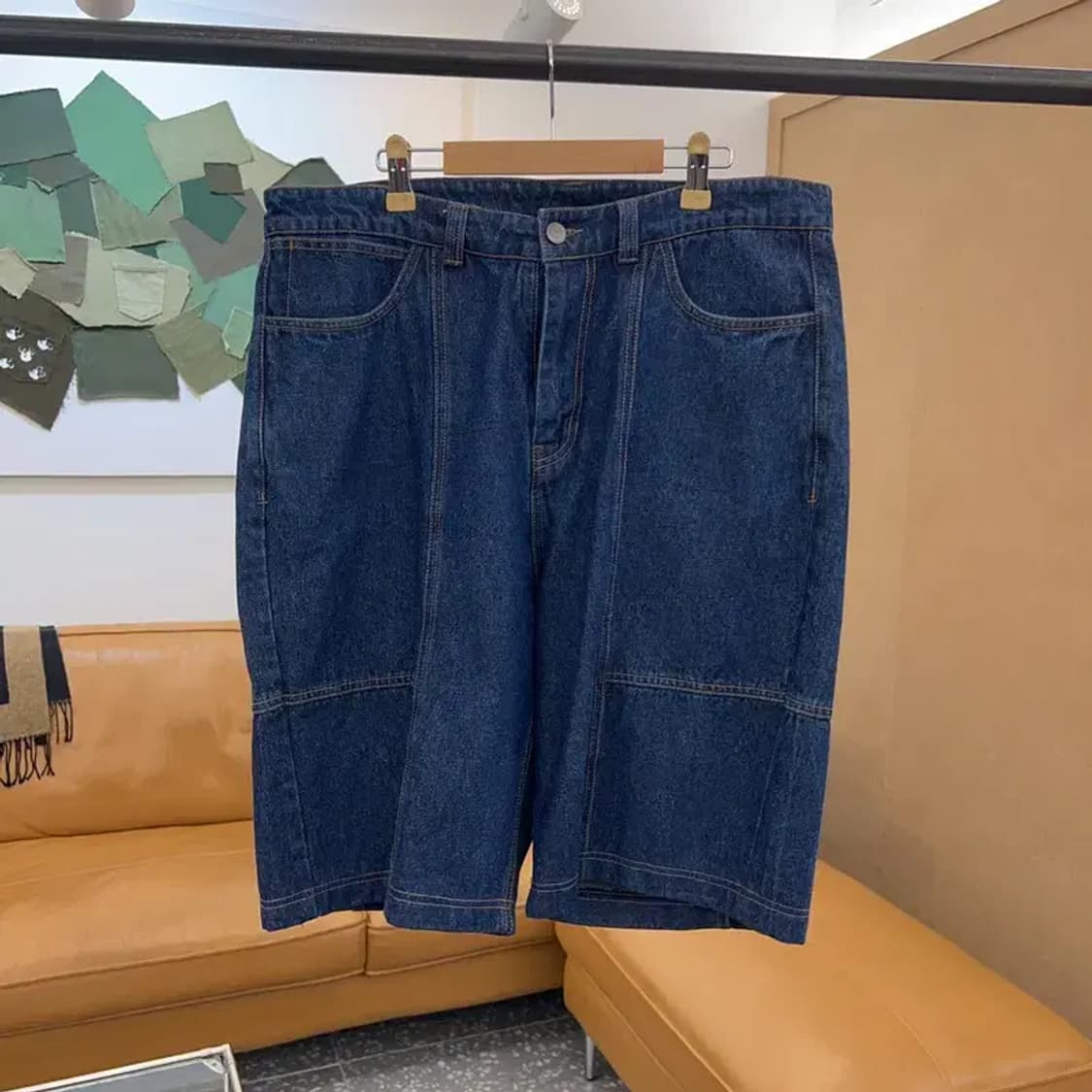 브라운브레스 올드스쿨 스티치 데님팬츠 반바지 XL C04338 상품이미지1