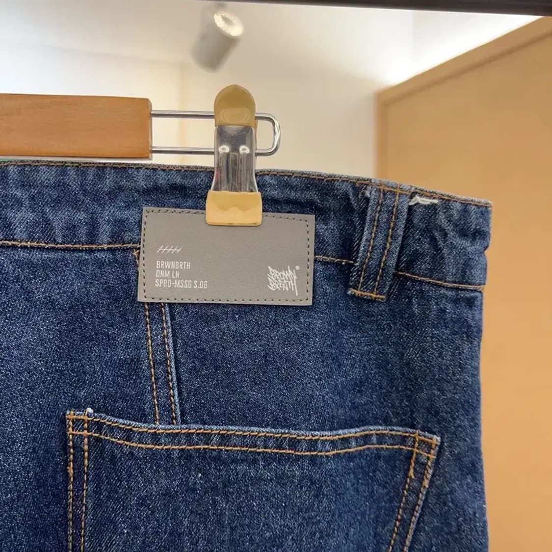 브라운브레스 올드스쿨 스티치 데님팬츠 반바지 XL C04338 상품이미지3