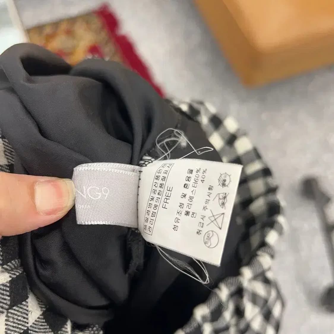 빈티지 캐주얼 체크 밴딩 롱스커트 치마 C04331 상품이미지3