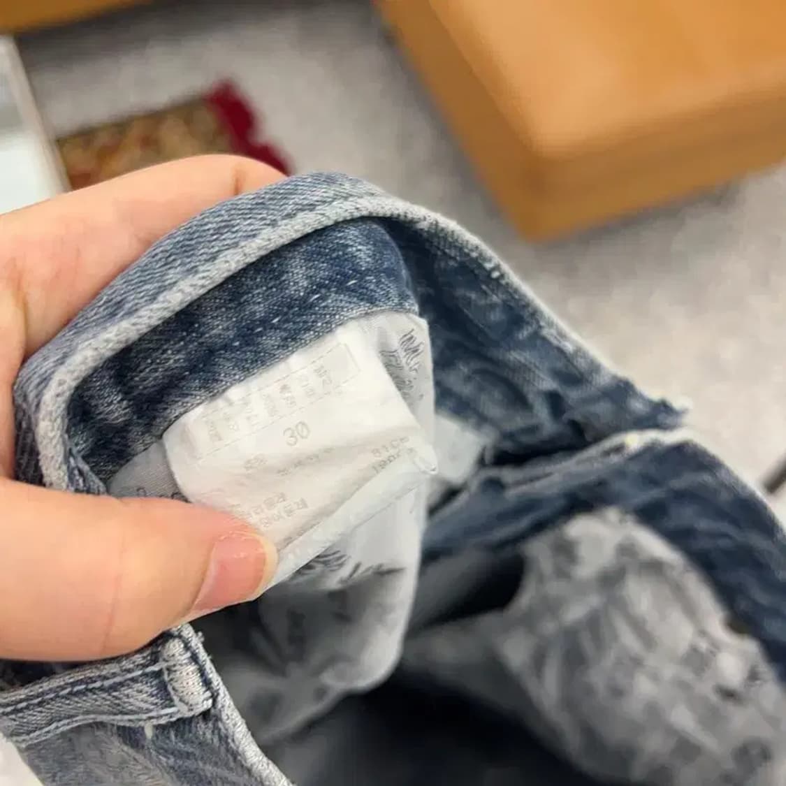 마자플라바 올드스쿨 카고팬츠 데님 청바지 30인치 C04335 상품이미지5
