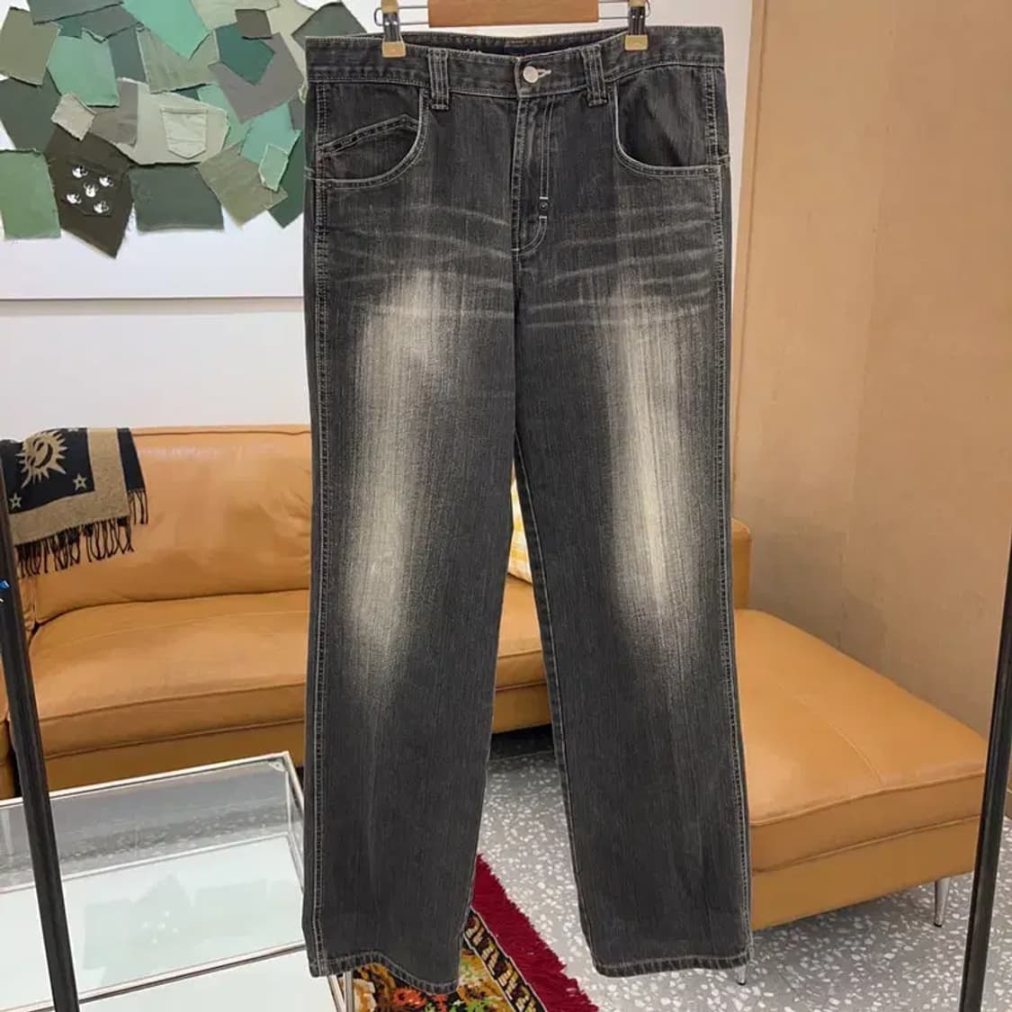 리 LEE 빈티지 흑청 데님 청바지 82 C04377 상품이미지1