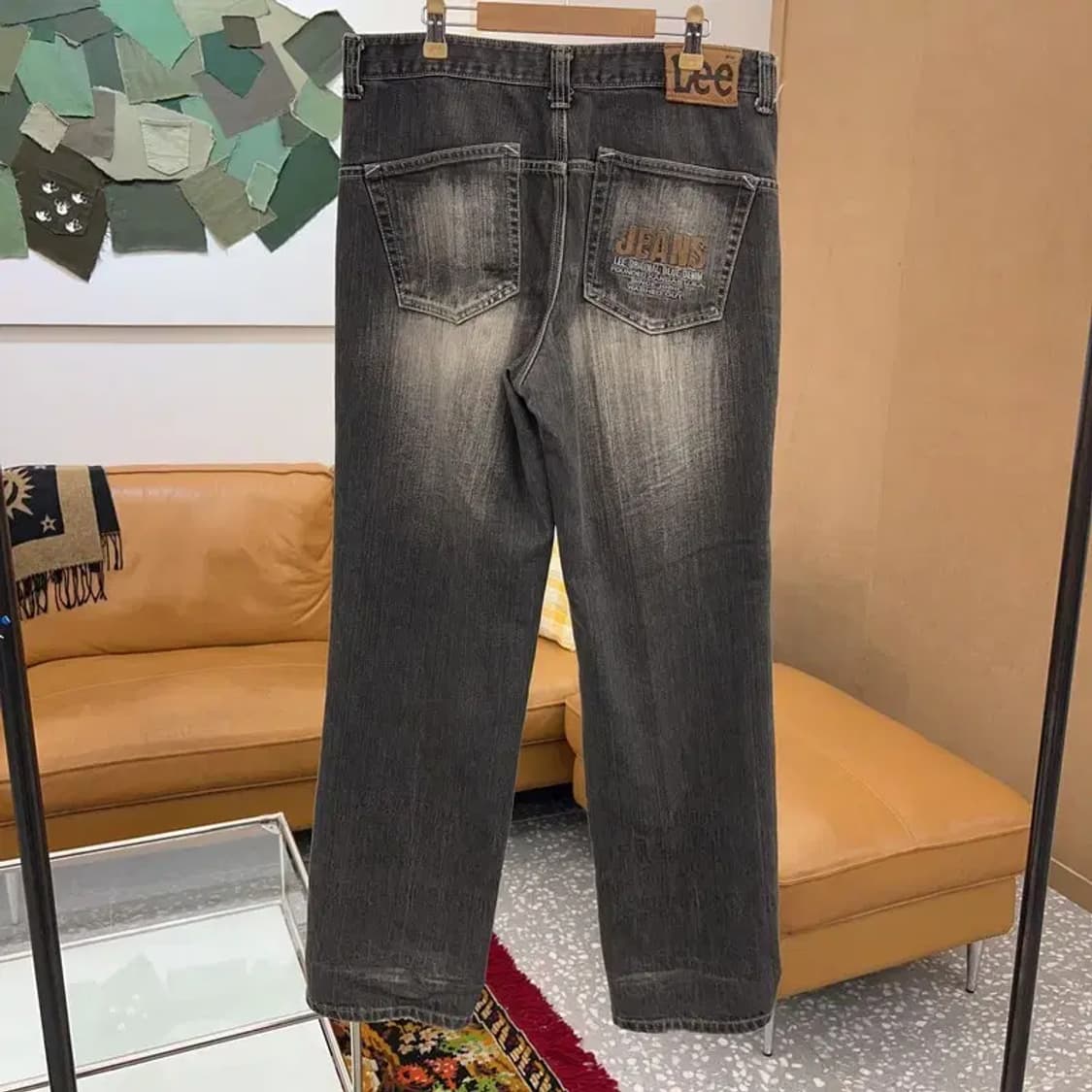 리 LEE 빈티지 흑청 데님 청바지 82 C04377 상품이미지2