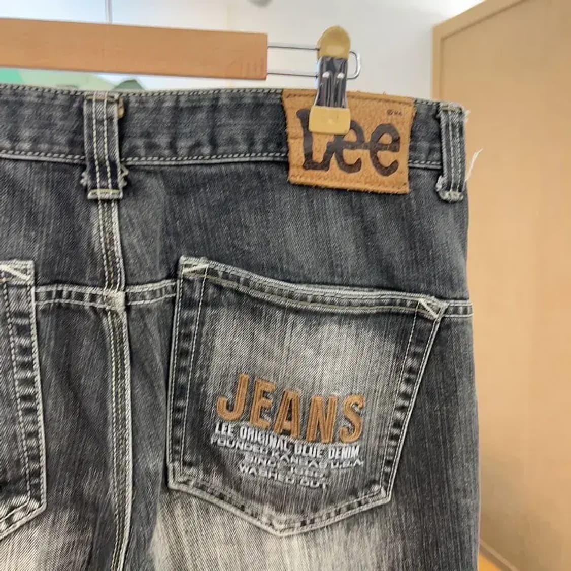 리 LEE 빈티지 흑청 데님 청바지 82 C04377 상품이미지3