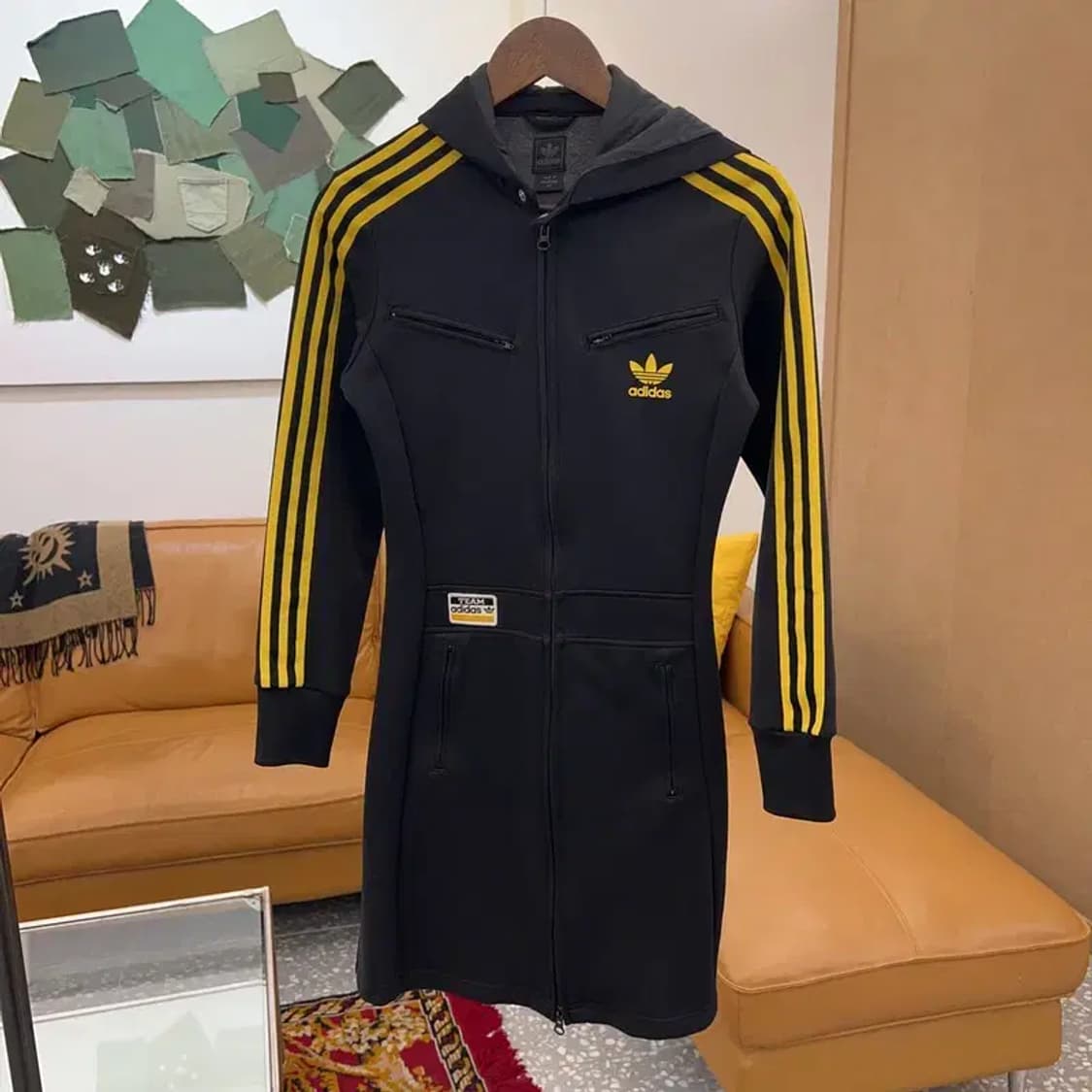 아디다스 흑탭 유로파 삼선 원피스 후드 져지 85 C04445 상품이미지1