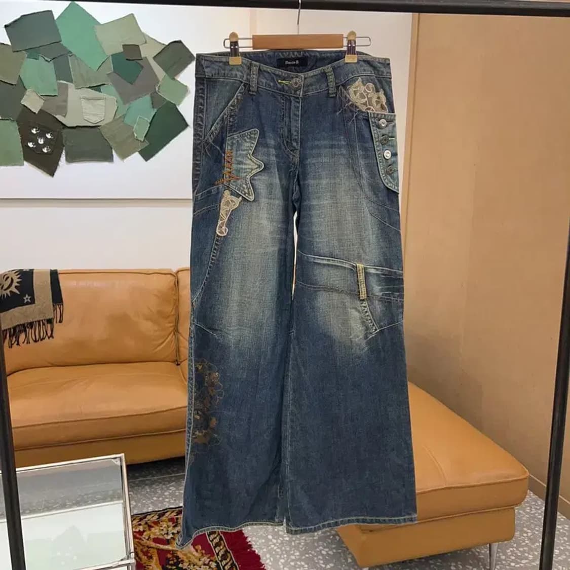 바닐라비 빈티지 포인트 데님 청바지 26인치 C04449 상품이미지1