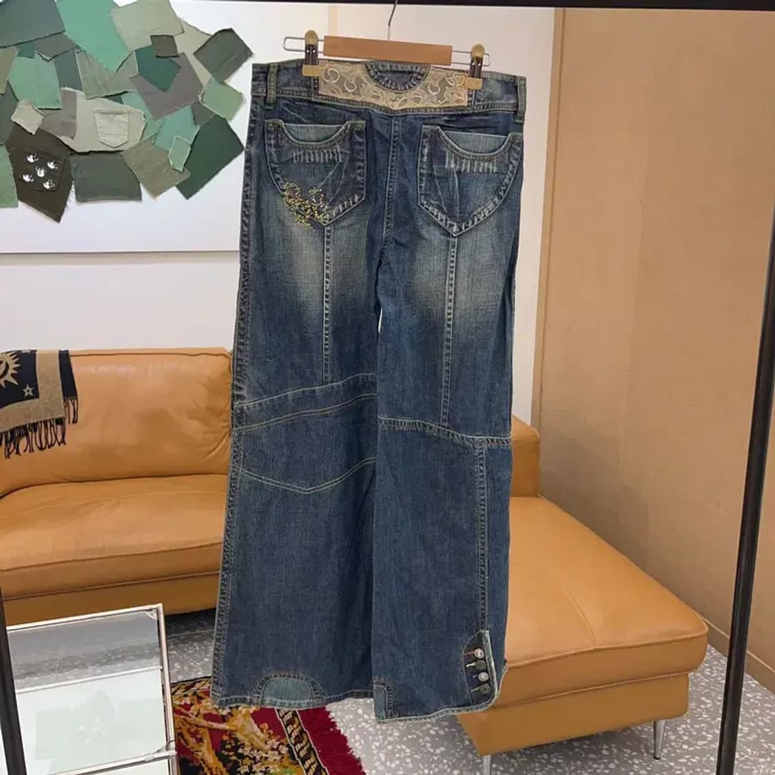 바닐라비 빈티지 포인트 데님 청바지 26인치 C04449 상품이미지2