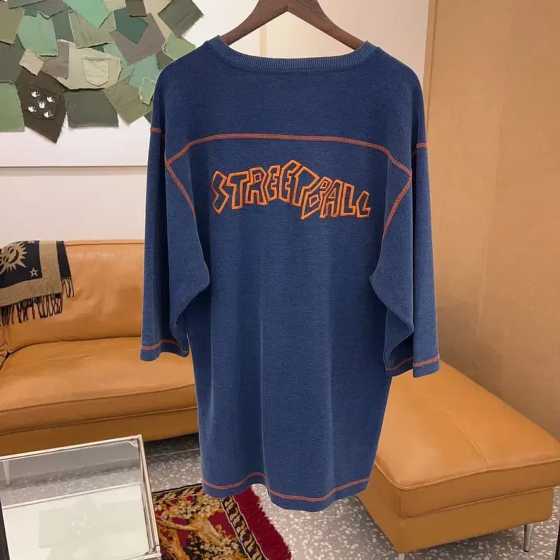 아디다스 올드스쿨 90s 제우교역 브이넥 니트 반팔티 100 C04466 상품이미지2