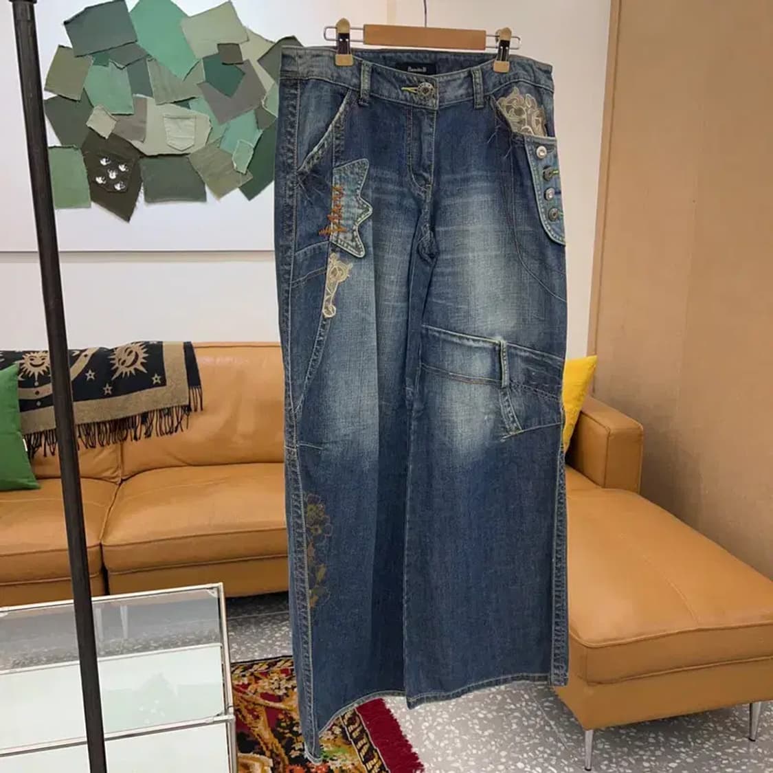 바닐라비 빈티지 포인트 데님 청바지 27인치 C04540 상품이미지1