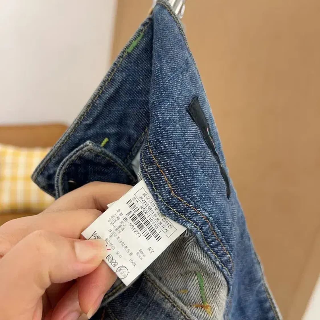 바닐라비 빈티지 포인트 데님 청바지 27인치 C04540 상품이미지4