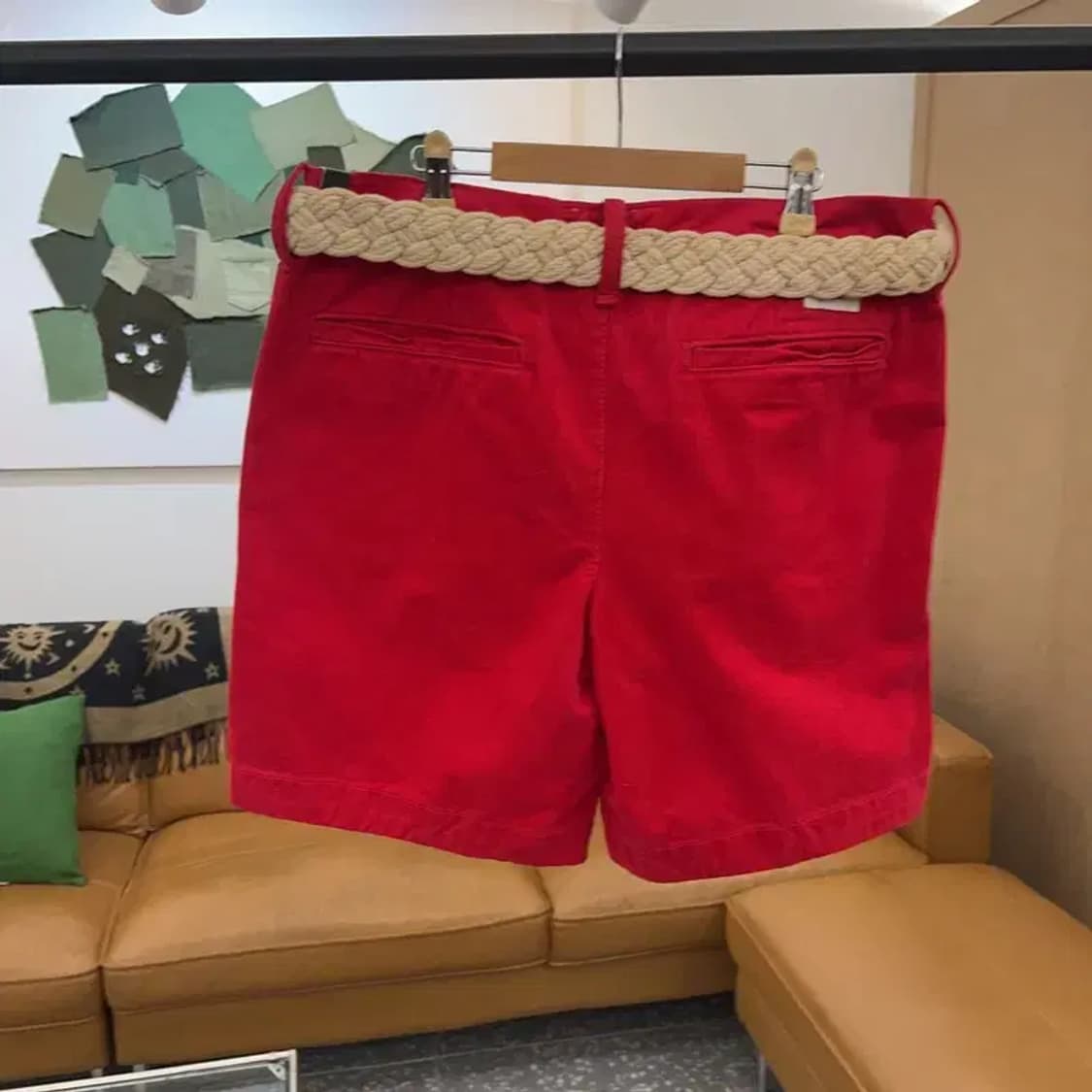 아베크롬비 빈티지 벨티드 코듀로이 반바지 33인치 C04573 상품이미지2