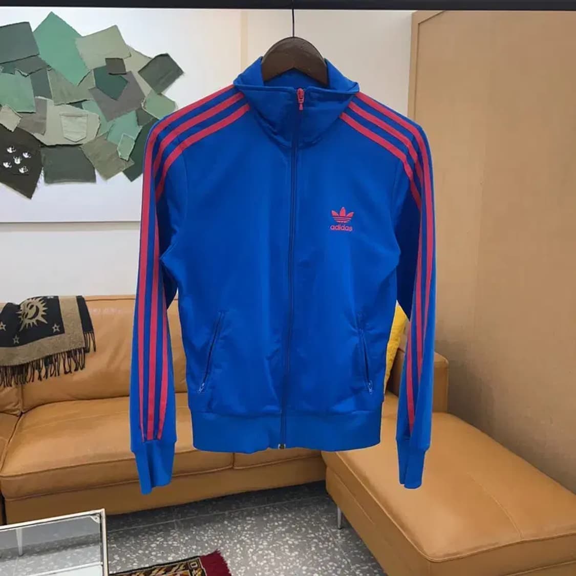 아디다스 파이어버드 블루핑크 트랙탑 집업 져지 95 C04554 상품이미지1