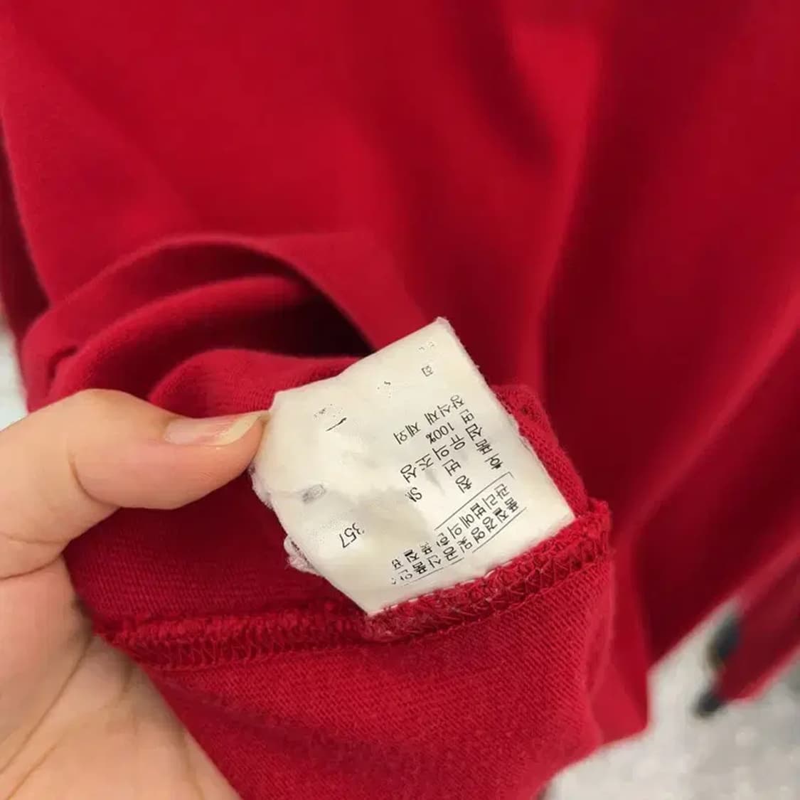 폴로 랄프로렌 빈티지 금장 자수 럭비티 긴팔카라티 100 C04618 상품이미지4