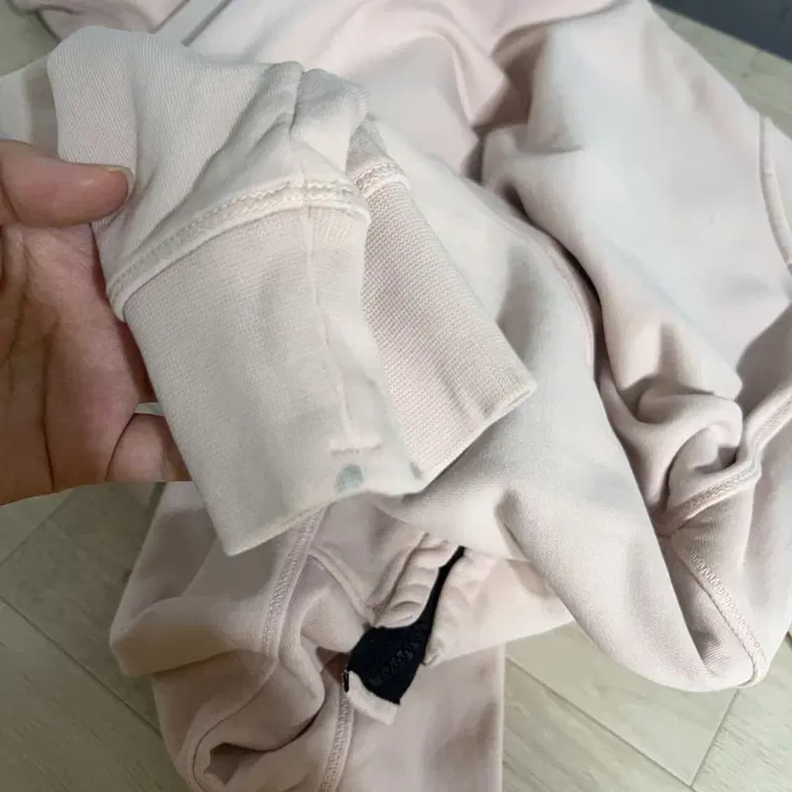 스톤아일랜드 핑크 와펜 스웻 블루종 집업 자켓 95 C04654 상품이미지9