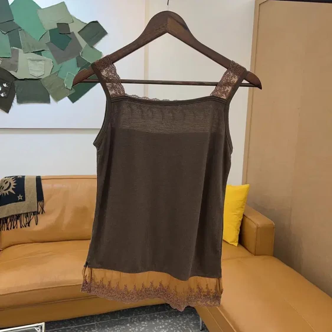 빈티지 모리걸 레이스 민소매 나시티 85 C04656 상품이미지2