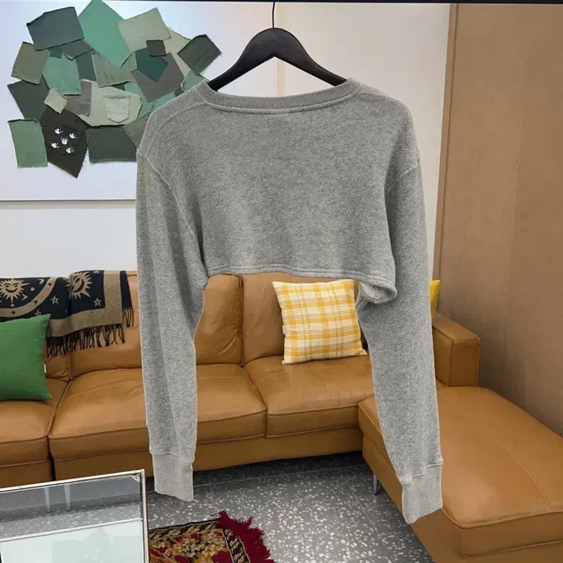 챔피온 빈티지 크롭 커스텀 스웻셔츠 볼레로 긴팔티 95 C04706 상품이미지2