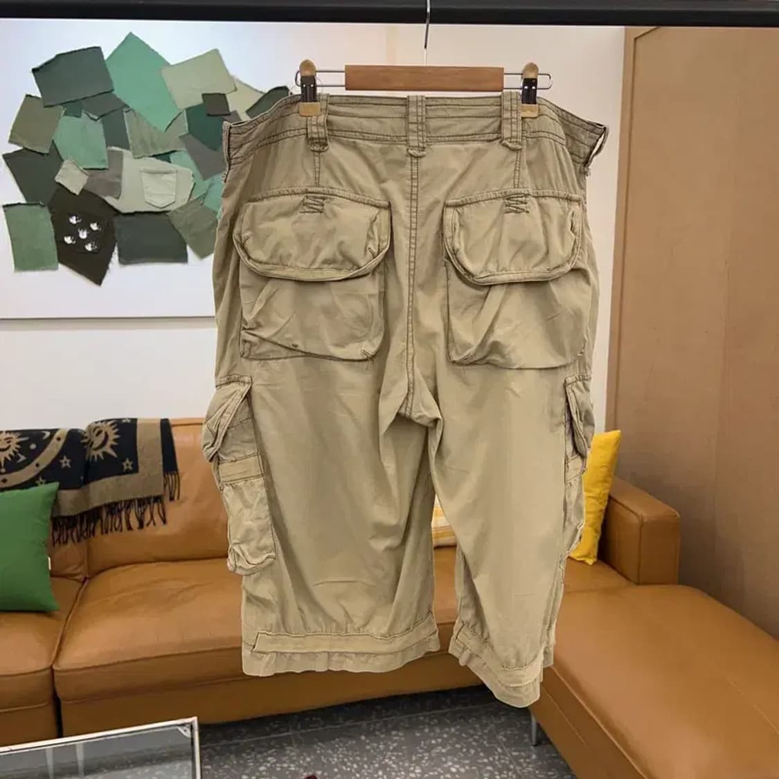 빈티지 멀티포켓 카고팬츠 반바지 35인치 C04725 상품이미지2
