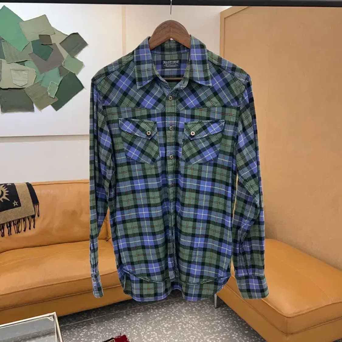 폴로 진스 컴퍼니 빈티지 투포켓 체크 셔츠 90 C04730 상품이미지1