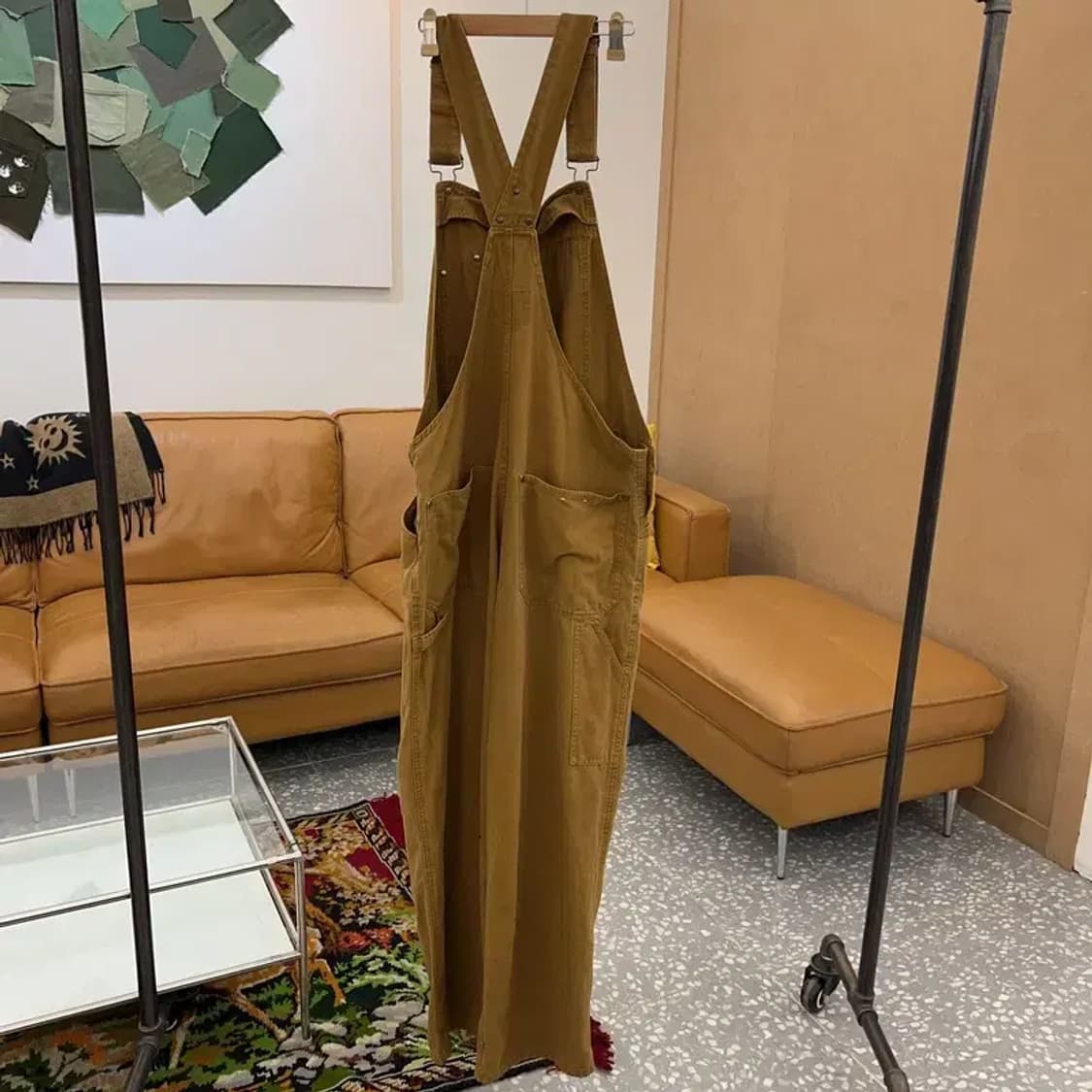밴 데이비스 빈티지 멜빵팬츠 바지 L C04758 상품이미지2