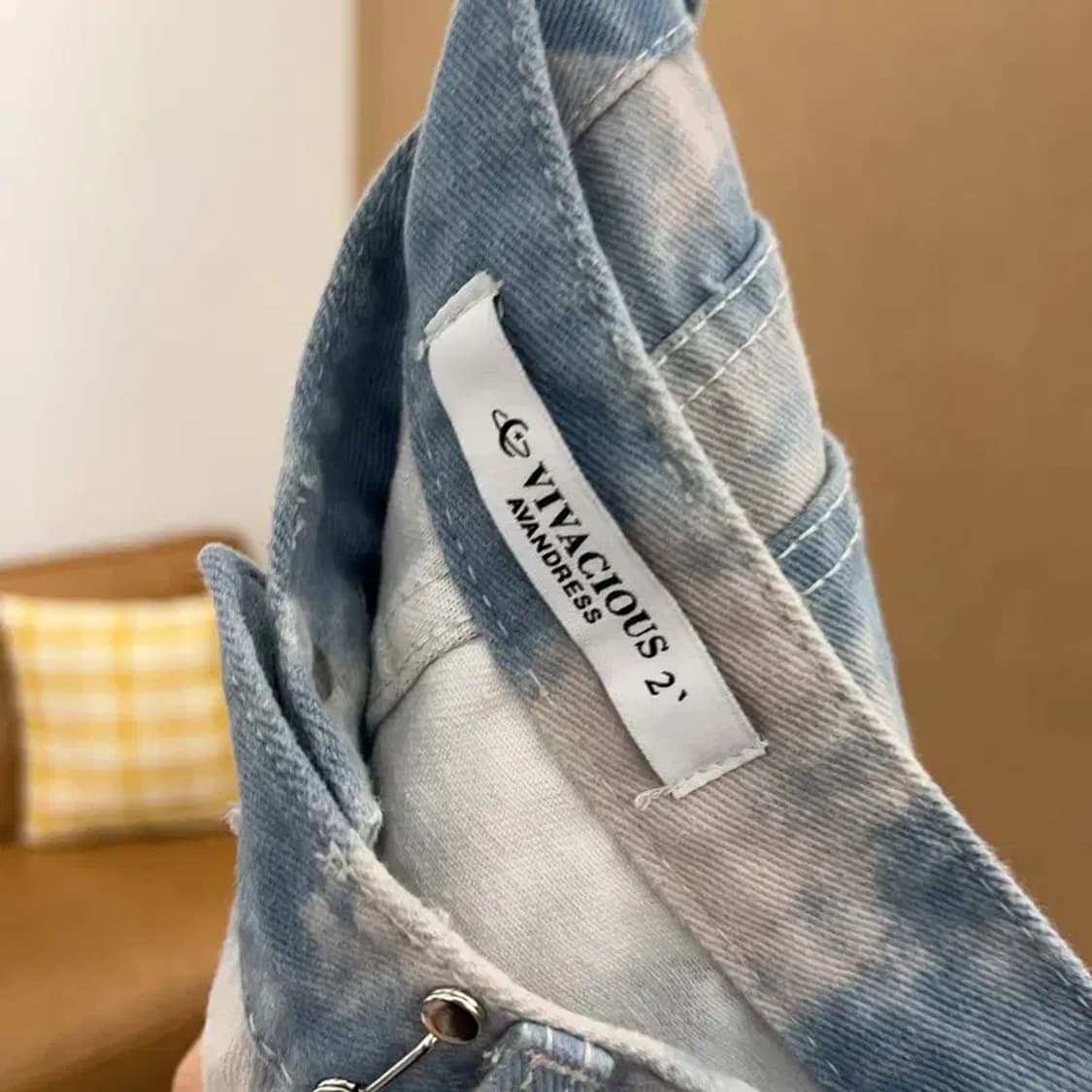 빈티지 나염 데님팬츠 청바지 32인치 C04753 상품이미지3