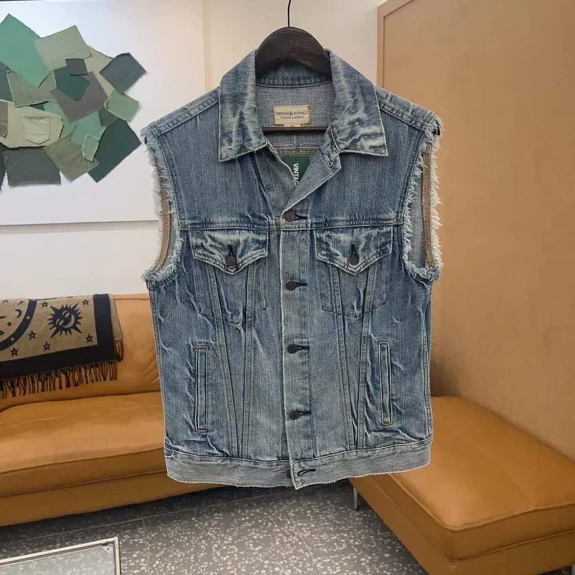 데님앤서플라이 랄프로렌 인디언 데님 청조끼 90 C04851 상품이미지2