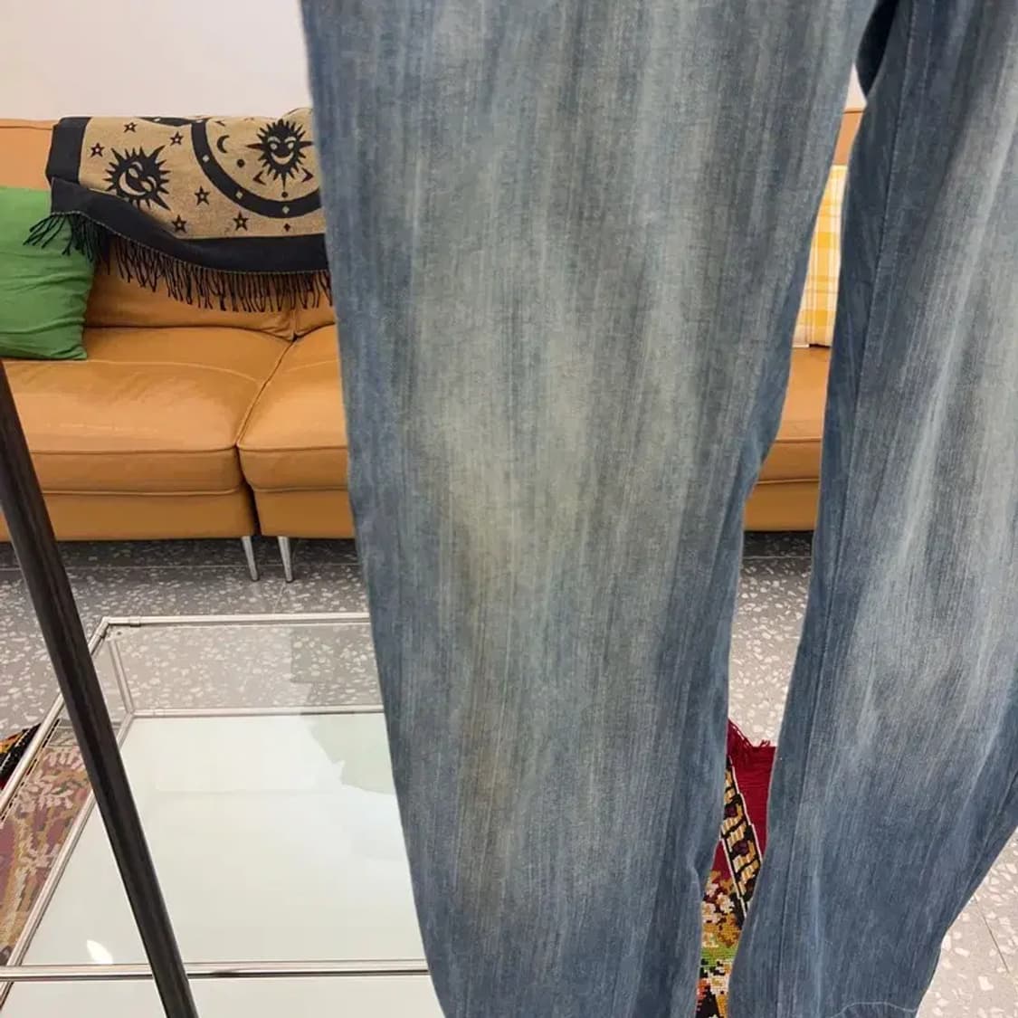에코 ECKO 빈티지 올드스쿨 자수 데님팬츠 청바지 36인치 C04879 상품이미지5