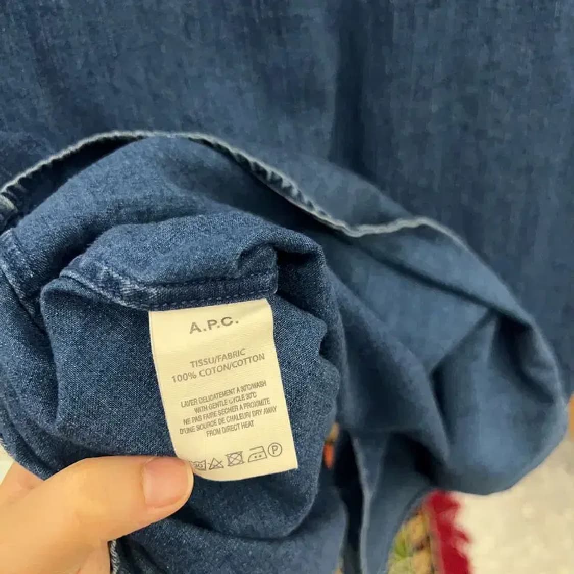 아페쎄 A.P.C 캐주얼 데님 셔츠 90 C04918 상품이미지4