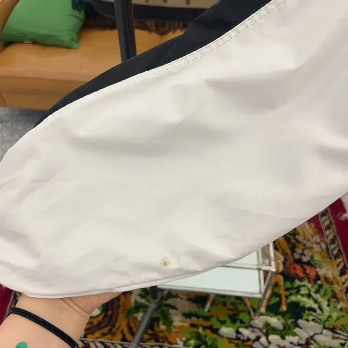 우알롱 검흰 오버핏 바람막이 자켓 100 C04925 상품이미지6