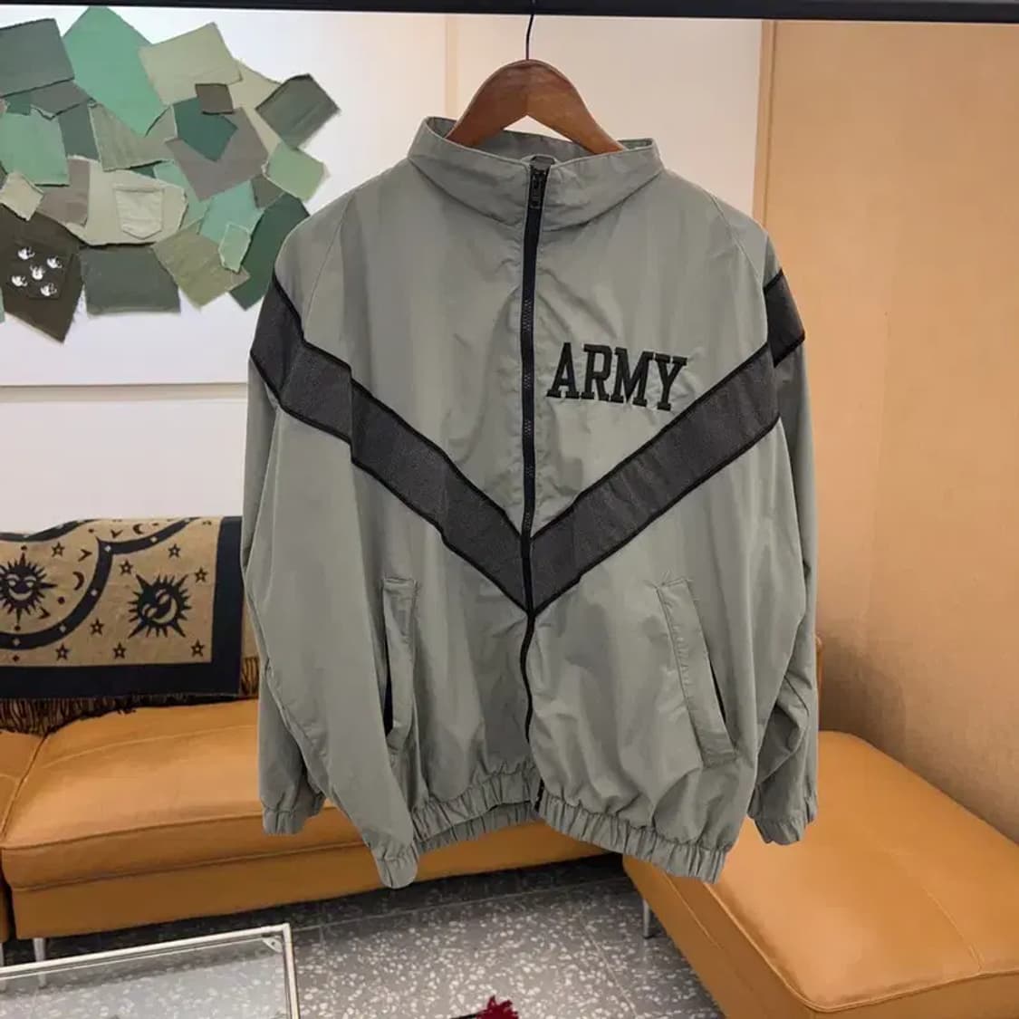 빈티지 USA ARMY 오버핏 바람막이 자켓 100 C04957 상품이미지1