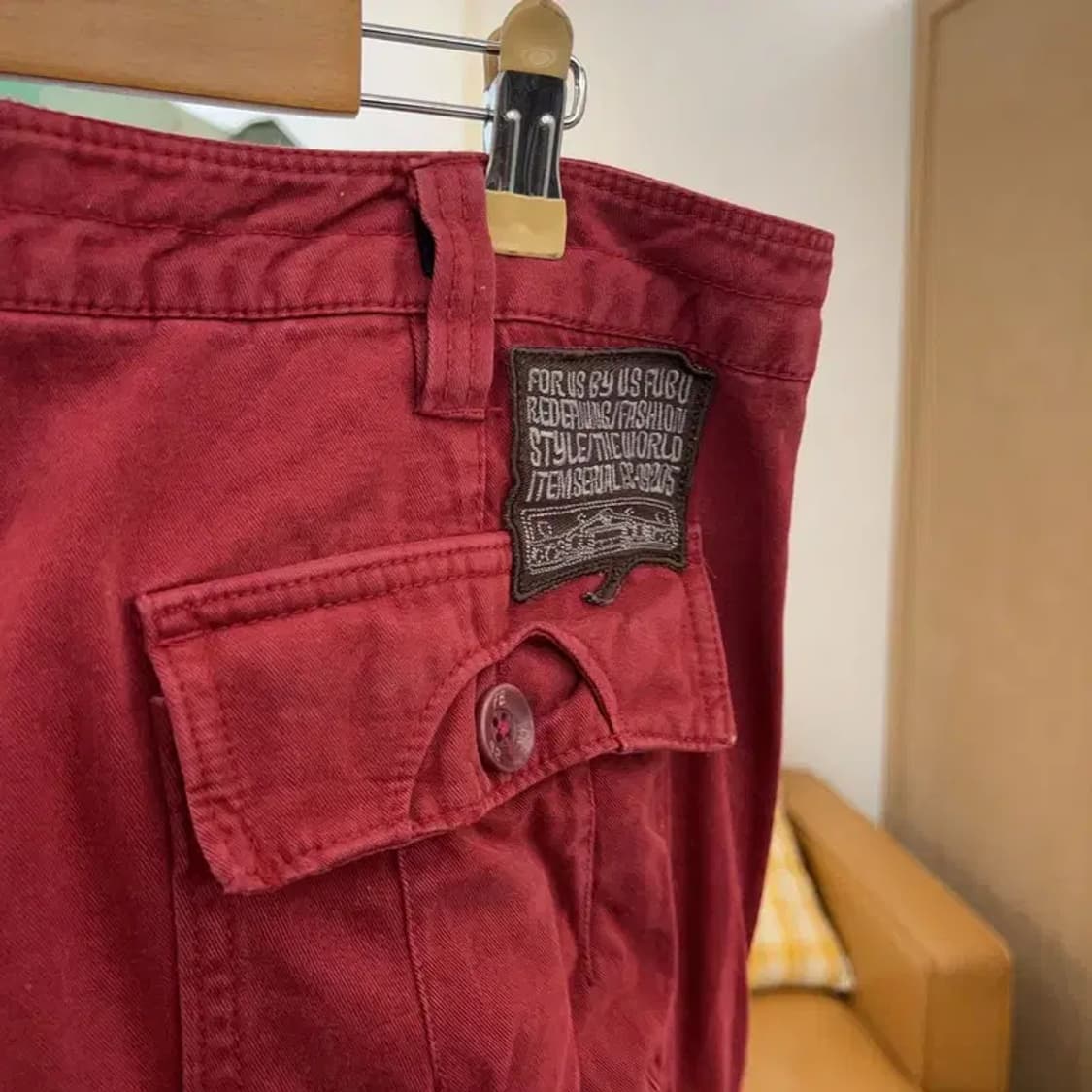 푸부 FUBU 올드스쿨 카고팬츠 면바지 35인치 C05054 상품이미지3