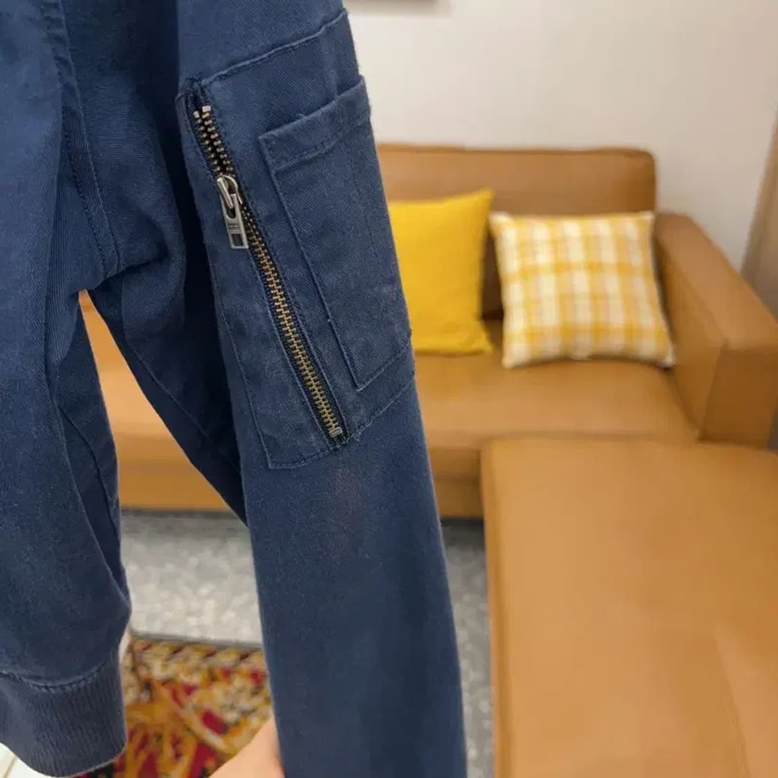 타미힐피거 올드스쿨 네이비 숏 블루종 자켓 95 C05036 상품이미지5