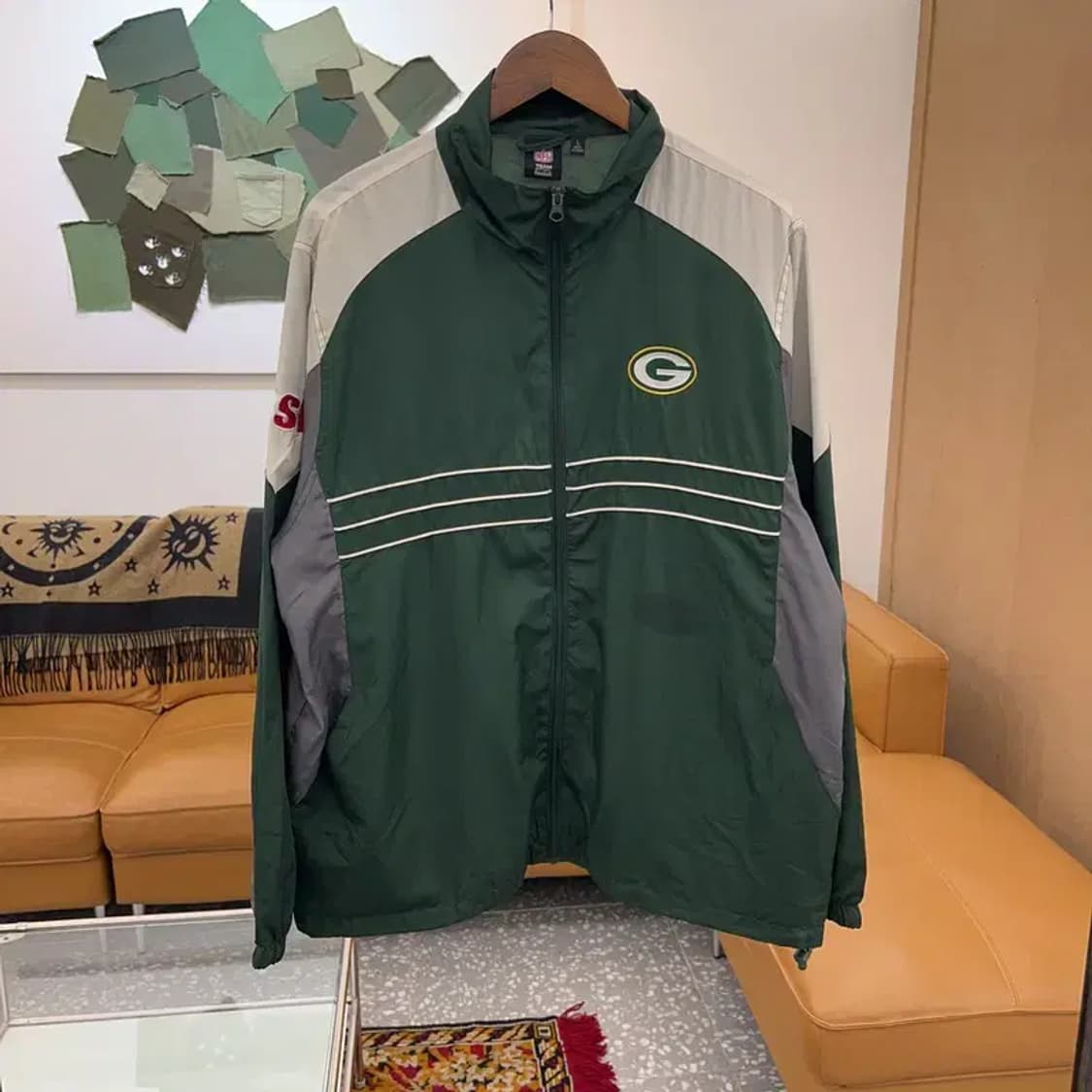 리복 NFL 그린베이 패커스 바람막이 자켓 105 C05043 상품이미지1