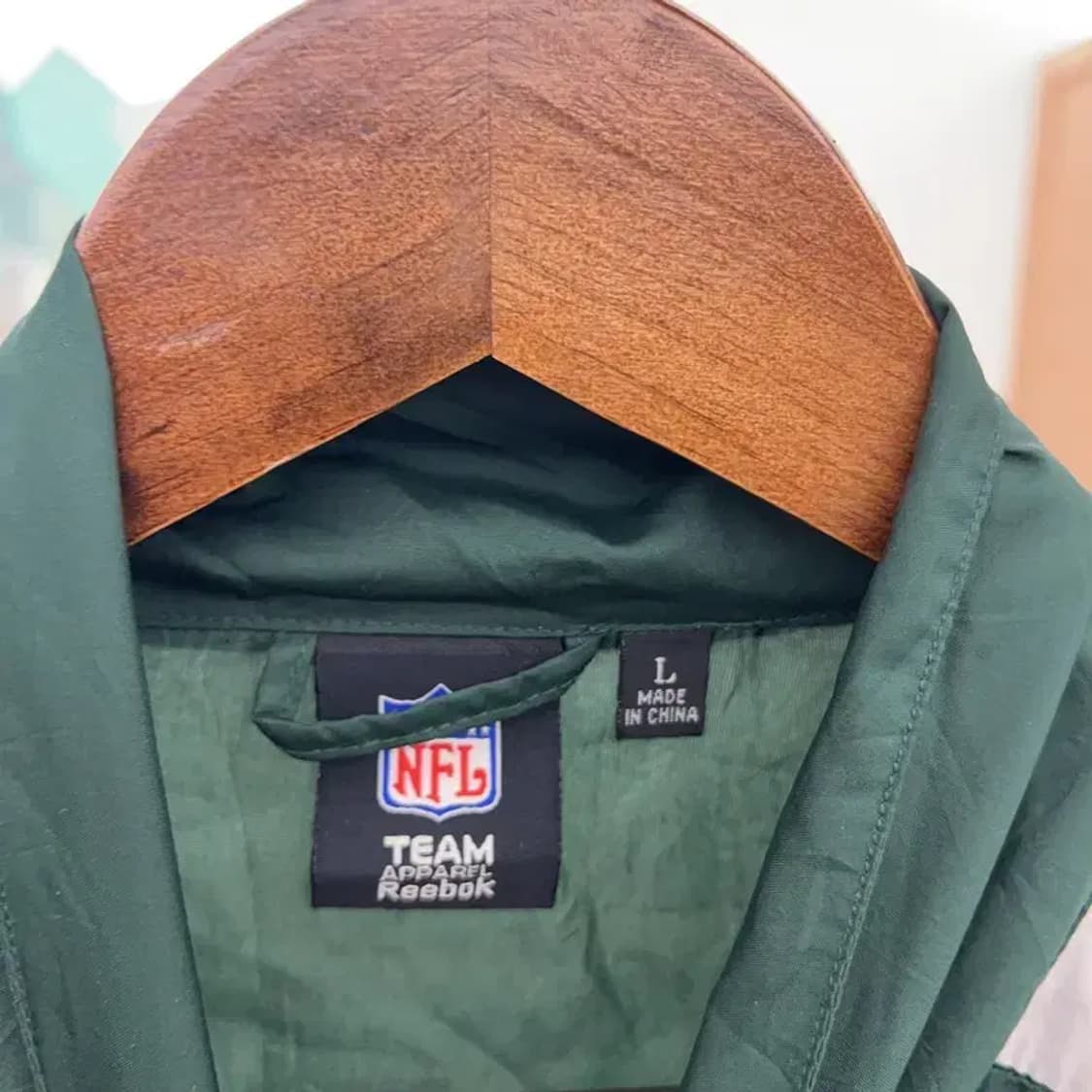 리복 NFL 그린베이 패커스 바람막이 자켓 105 C05043 상품이미지3