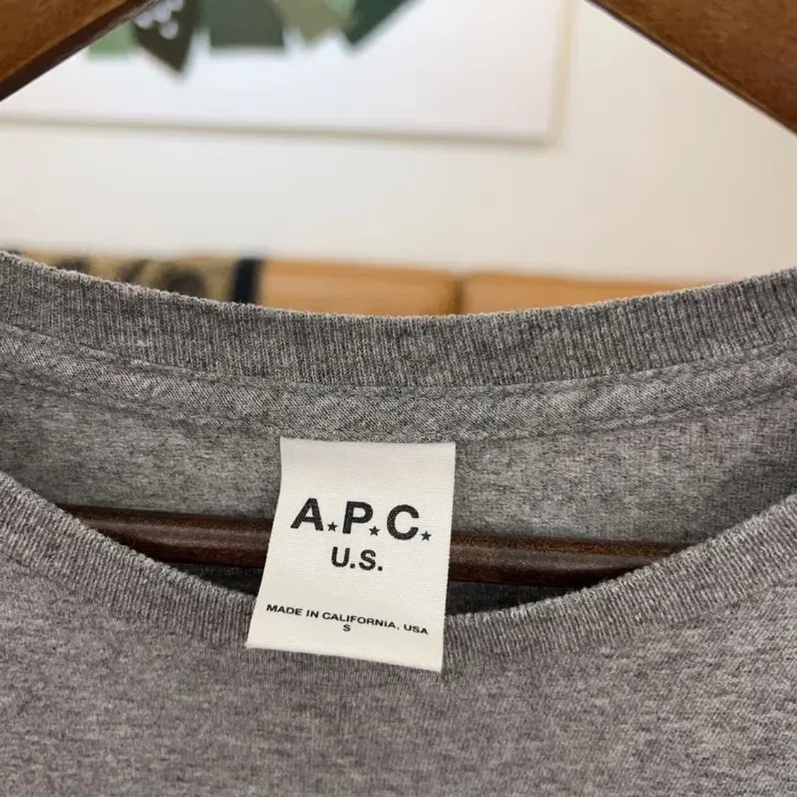아페쎄 A.P.C USA 빅로고 프린팅 반팔티 95 C05071 상품이미지3