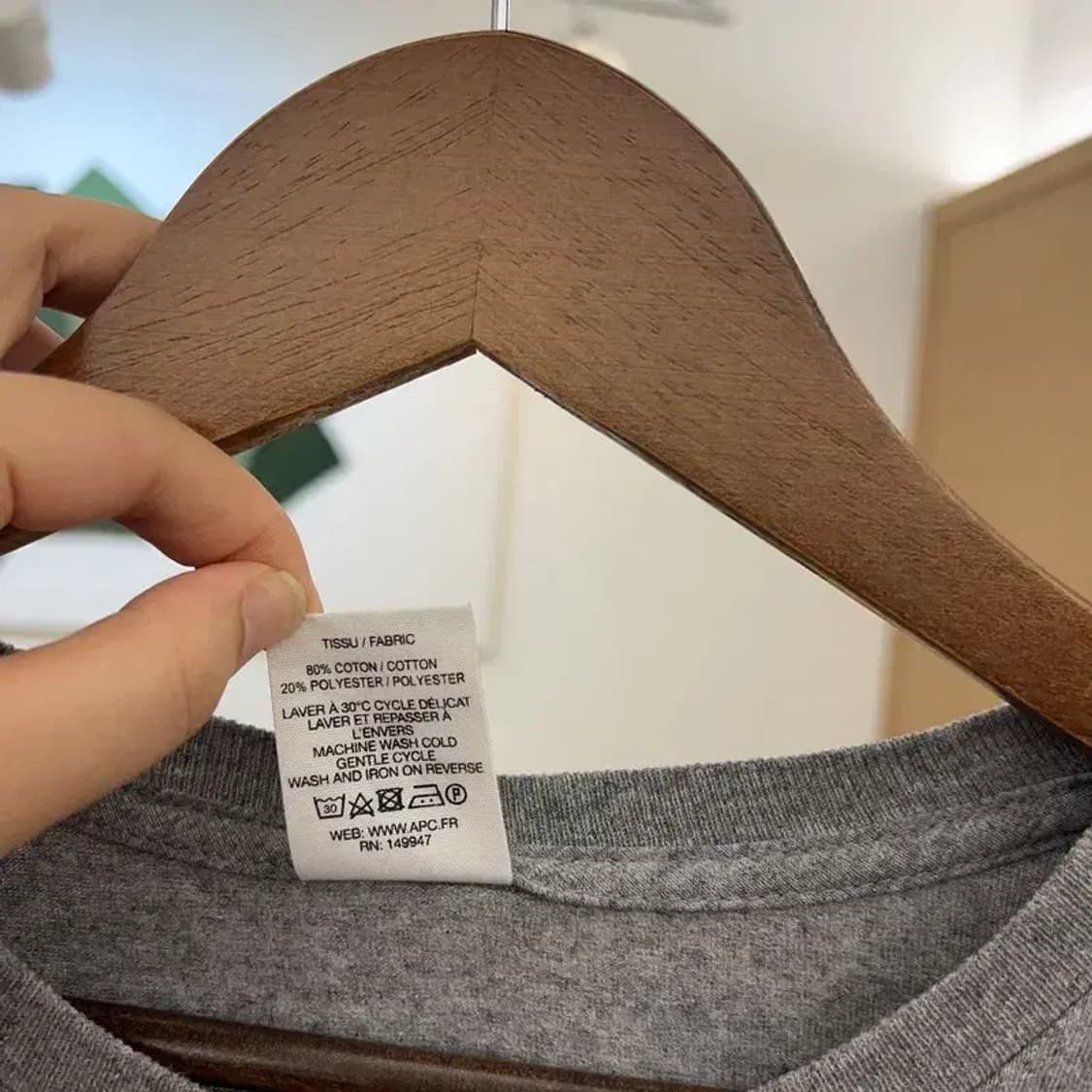 아페쎄 A.P.C USA 빅로고 프린팅 반팔티 95 C05071 상품이미지4