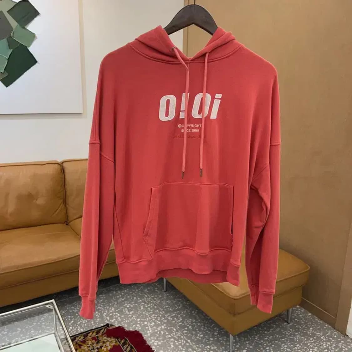 OIOI 빅로고 오버핏 후드티 100 C05121 상품이미지1