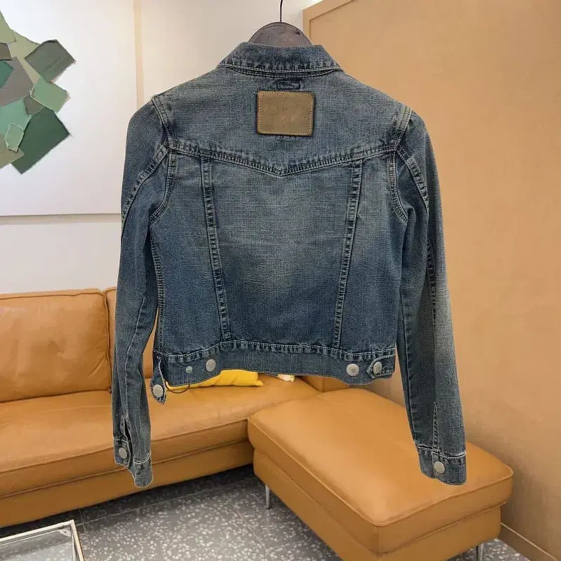 돌체앤가바나 빈티지 크롭 데님 트러커 청자켓 85 C05123 상품이미지2