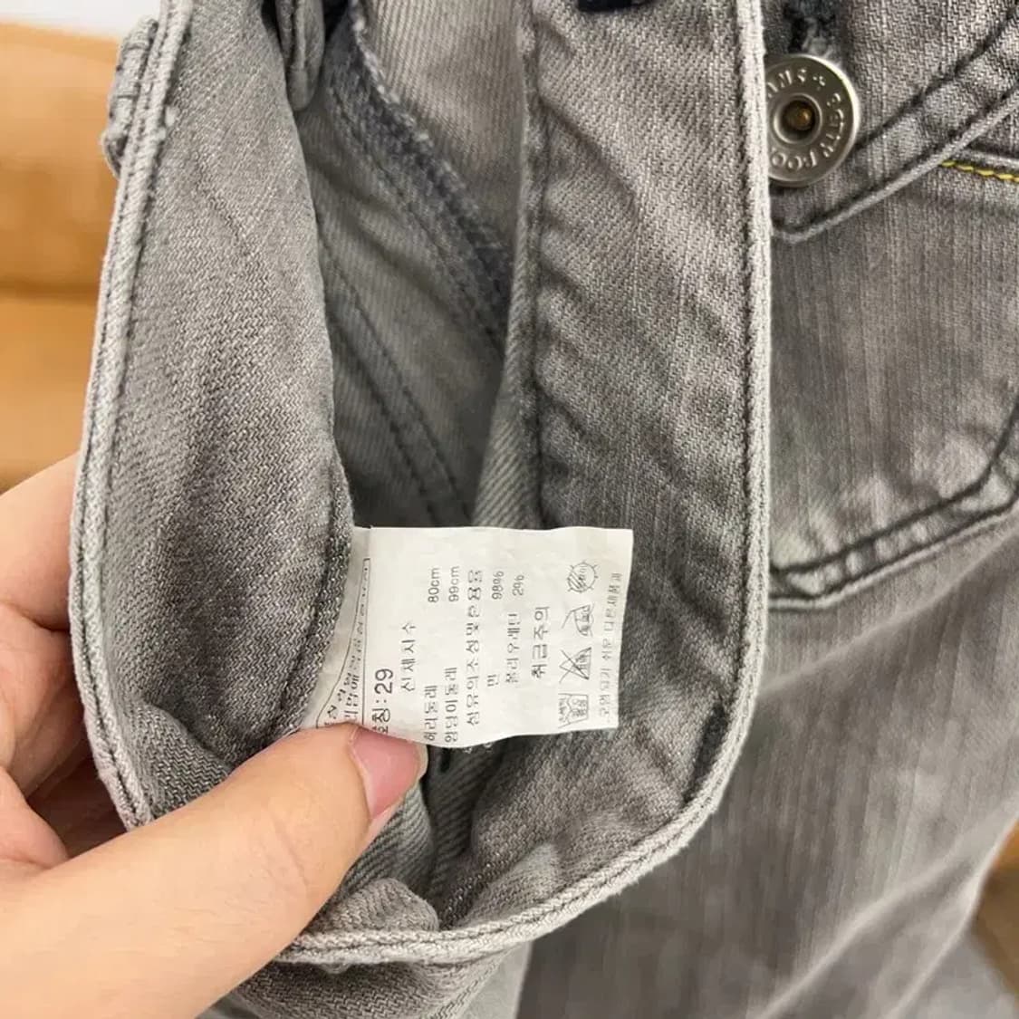 베티붑 Y2K 빈티지 데님팬츠 7부 바지 29인치 C05199 상품이미지5