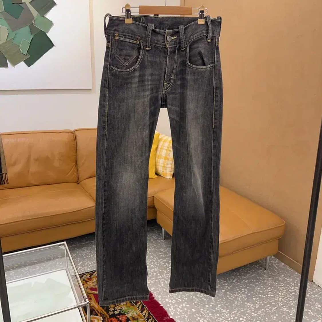 리바이스 523 빈티지 흑청 데님팬츠 청바지 28인치 C05202 상품이미지1