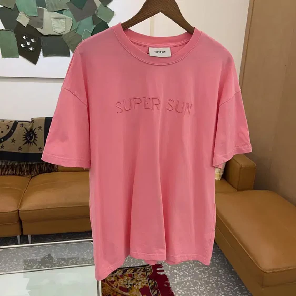 SUPER SUN 자수로고 센터로고 반팔티 110 C05220 상품이미지1