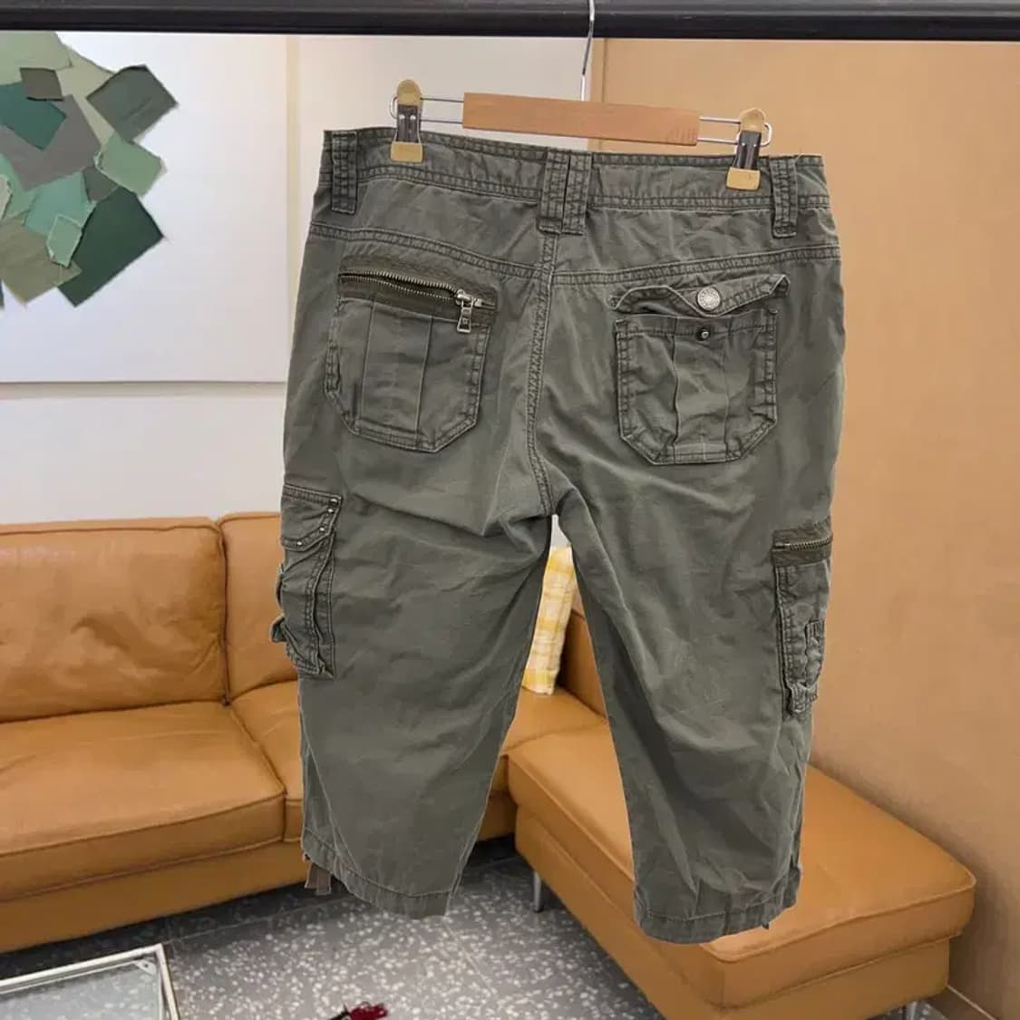 UGIZ 빈티지 Y2K 멀티포켓 카고팬츠 반바지 29인치 C05266 상품이미지2