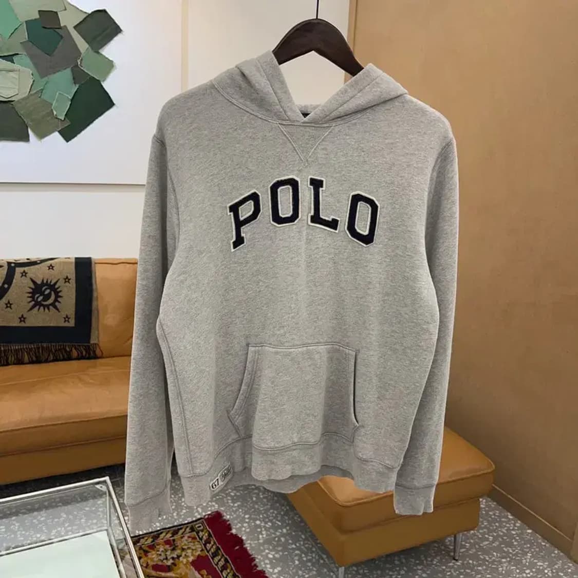 폴로 랄프로렌 빅로고 그레이 기모 후드티 100 C05304 상품이미지1