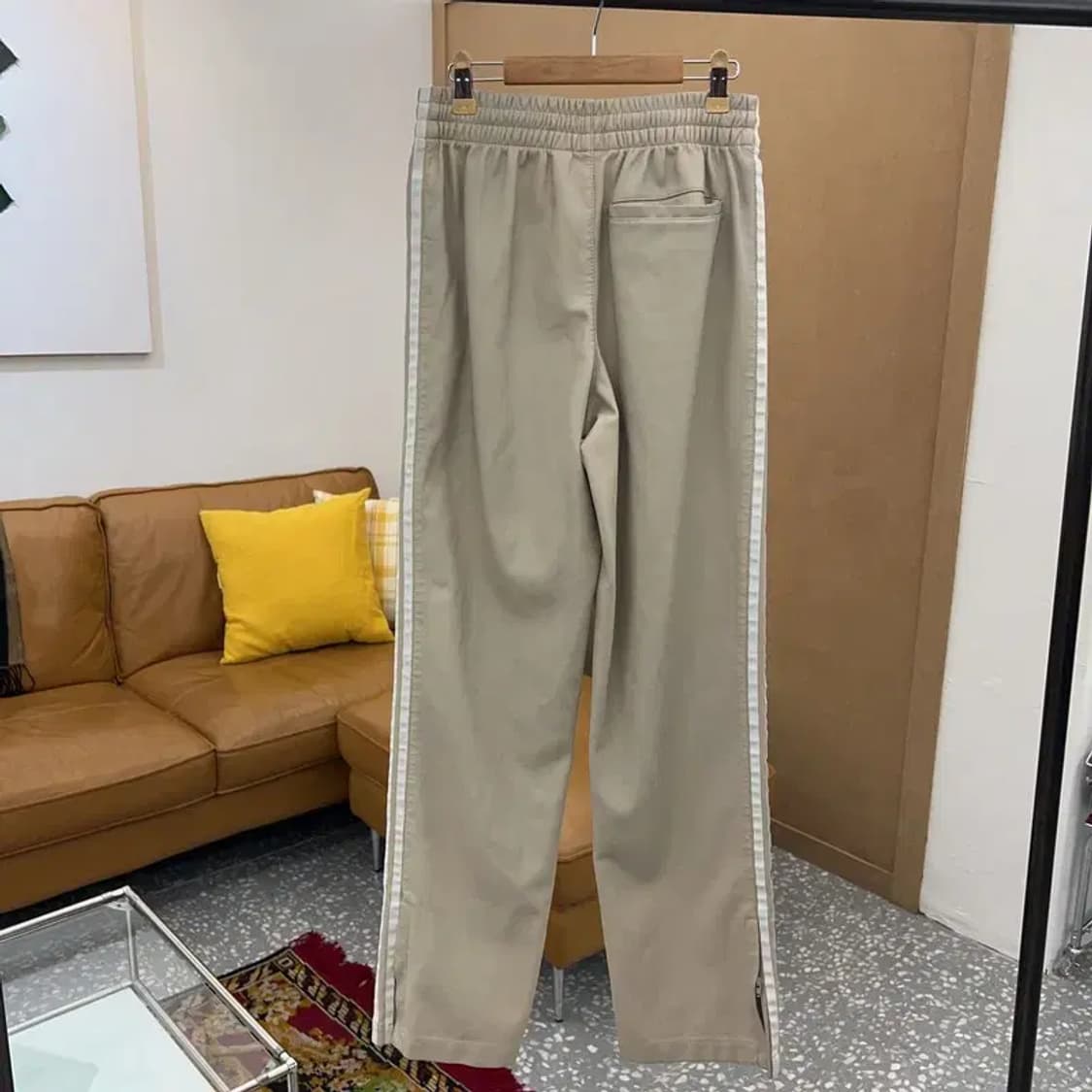 아디다스 레더 가죽 삼선 밴딩 바지 XS C05323 상품이미지2