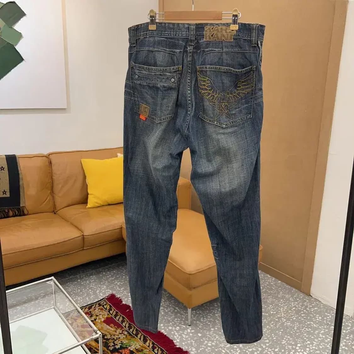 칼카니 올드스쿨 백패치 데님팬츠 청바지 92 C05324 상품이미지2