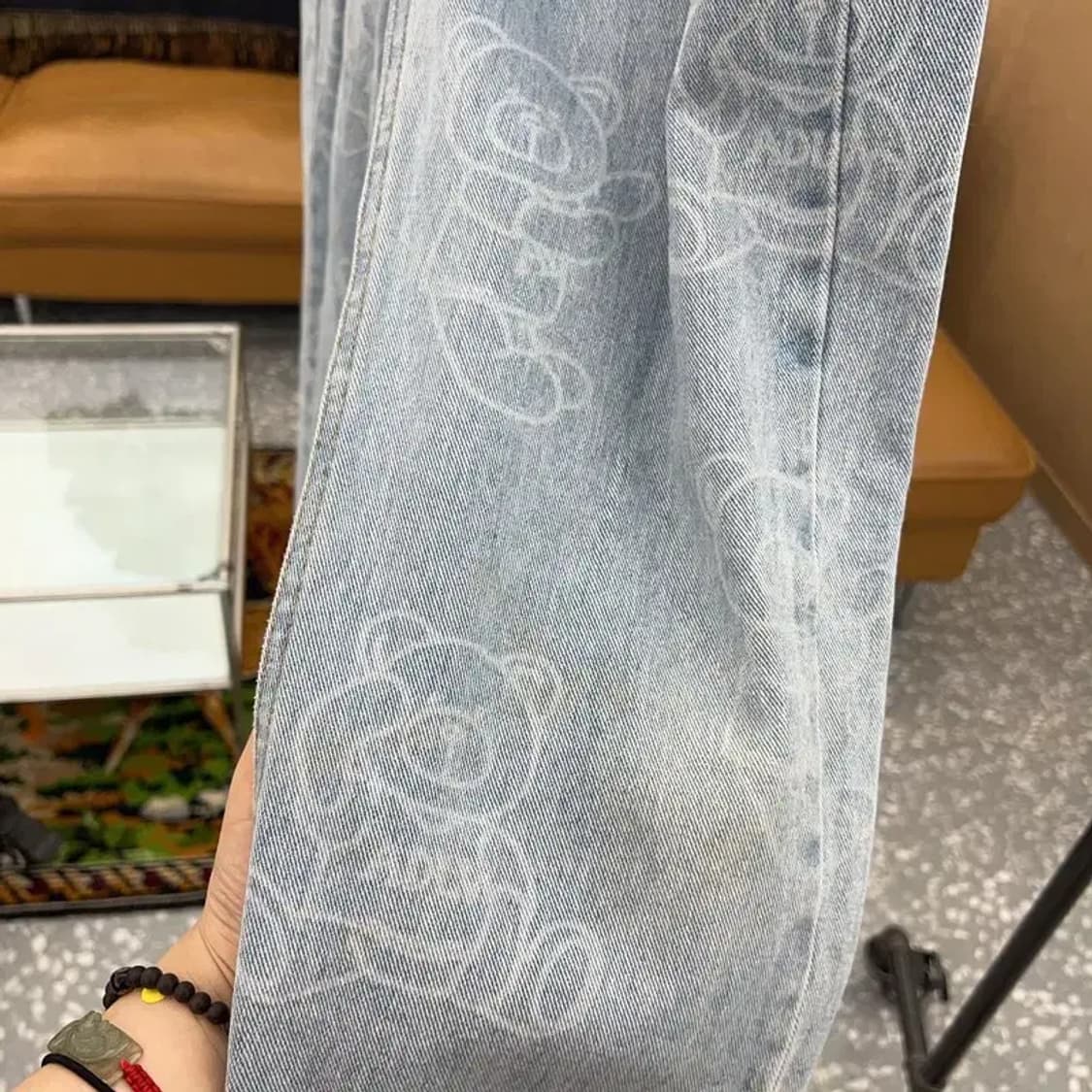 아크메드라비 베어 패턴 데님팬츠 청바지 1 C05357 상품이미지5