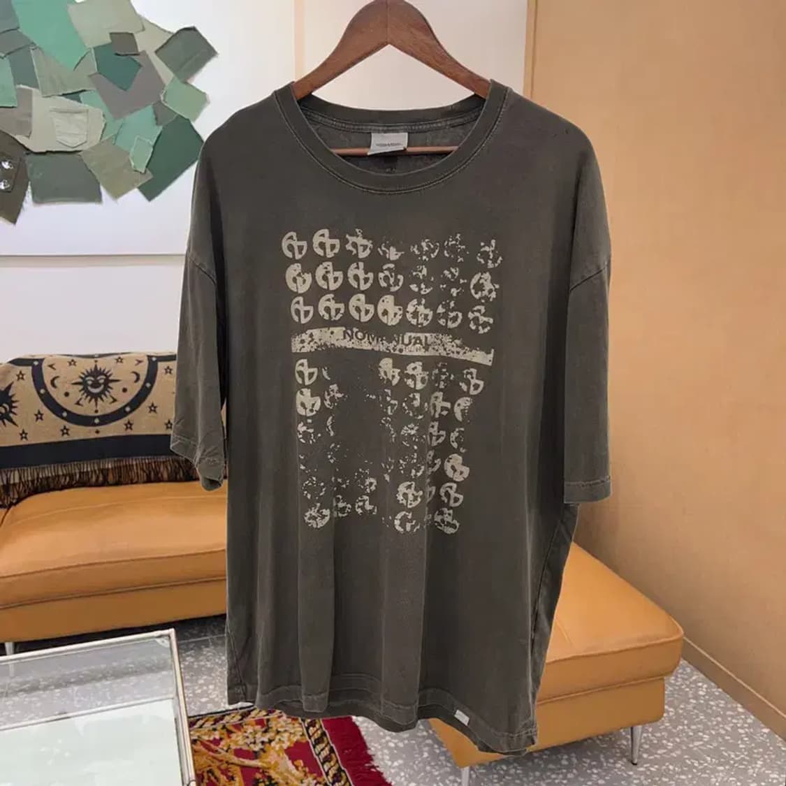 노매뉴얼 빈티지 프린팅 반팔티 105 C05342 상품이미지1